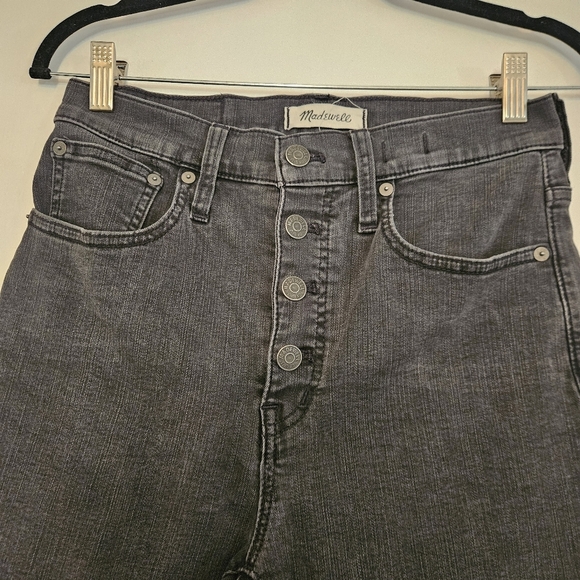 MADEWELL Cali Demi-Boot Jeans in Bellspring Wash Button-Front Edition 28 - Picture 3 of 9